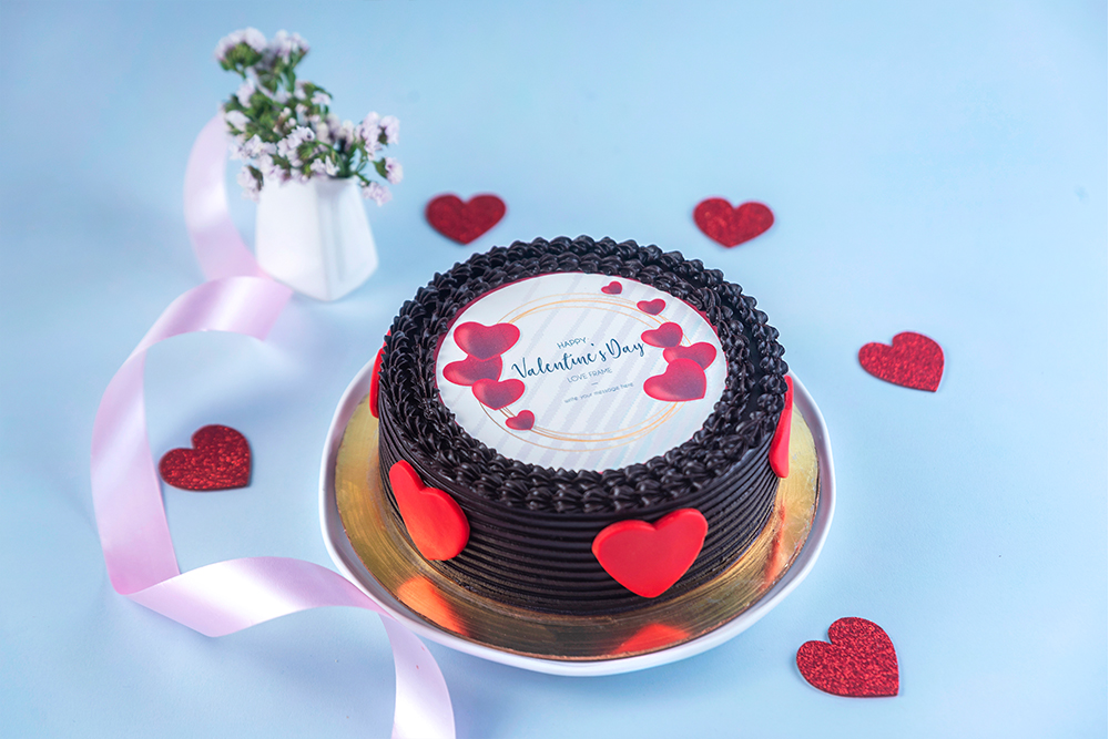 Heart-Shaped Naked Cream Cake | Buy Valentine's Day Cake-mncb.edu.vn